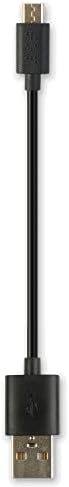 Cyberguys Micro-USB 3 inch Cable - Fast, Durable Charging Cable, Samsung, Nexus, LG, Motorola, Android Smartphones and More, Great for use with battery bank,