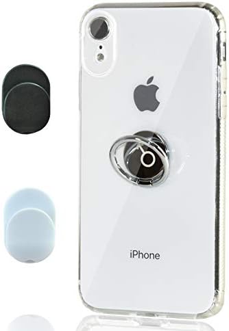 iPhone Xr Case, Chitri [Dust-Proof] with Ring Grip Stand 360 Rotating Ring Holder Kickstand [Support Magnetic Car Mount] Slim Clear Back Soft TPU Cover for Apple iPhone Xr 6.1 inch (2018)
