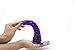 Healthy Vibes Spiral Anal Dildo 6'' Soft Purple Jelly Probe For Men, Women, and Couples Phthalate-Free, Non-Toxic, Suction Cup, Strap On Compatible