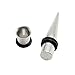 AQUEENLY 1g Taper and Plugs 4 Piece Stainless Steel Ear Stretching Kit (1 Gauge-7mm)