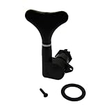Musiclily Individual Bass Sealed Tuning Pegs Keys Machine Head Tuners Right Hand for Gotoh Style Bass,Black