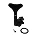 Musiclily Individual Bass Sealed Tuning Pegs Keys Machine Head Tuners Right Hand for Gotoh Style Bass,Black