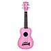 Kala MK-SD/PKBURST Makala Dolphin Bridge Soprano Ukulele - Pink Burst
