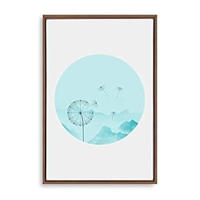 Framed Canvas Wall Art Circular Pattern Canvas Prints Home Artwork Decoration for Living Room,Bedroom - 24x36 inches