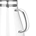 Artcome 65 Oz Large Heat Resistant Water Carafe with Stainless Steel Lid, Borosilicate Glass Beverage Pitcher with Lid