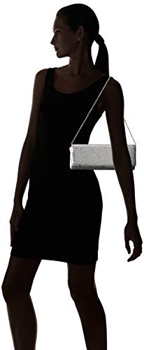 Jessica McClintock Women's BRE Mesh E/W Clutch, Silver - Thumbnail 6