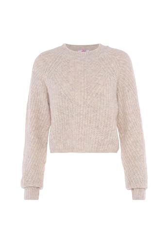 mymo Damen Pullover 110101-309MY010, WOLLWEISS Melange, M/L