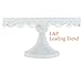 Charmed White art deco vintage lace metal cake stand pedestal