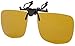 Eagle Eyes Clip On Sunglasses - Universal Square Design Polarized Lenses - UVA, UVB and Blue Light Blocking Protection