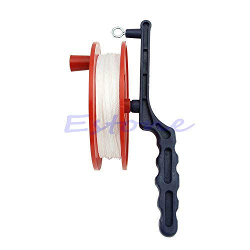 Huilier Outdoor Ball Bearing Wheel Kite Winder Tool Reel Handle Line String 60M Winder