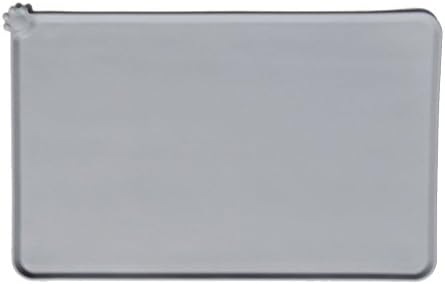 Pet Food Mat for Dog and Cat,MOMONY FDA Grade Silicone Dog Feeding Mat, Waterproof Non Slip Dog Bowl Water Mat, Easy To Clean, 18.5" x 11.8", Grey