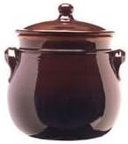 Coli Rounded Pot 20 Cm. Brunella, Brown, 20x20x24 cm