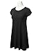 DRESSIS Women's Round Neck Short Sleeve Flared Flowy Tunic Dress