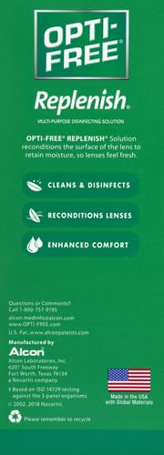 OPTI-FREE REPLENISH MULTI-PURPOSE DISINFECTING SOLUTION WITH LENS CASE, 10 FL OZ