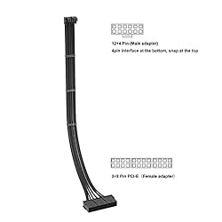 Sirlyr 12vhpwr Cable,16Pin GPU Cable,Pcie 5.0 Power