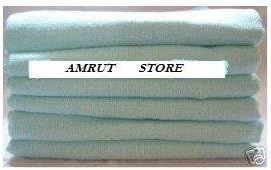 DUDU N GIRLIEPack of 3-100% Cotton Small Muslin Squares – Breathable & Soft Baby Burp Cloths Extra Large – Newborn Essential - Muslin Face Cloths 70cm x 70cm, Mint.