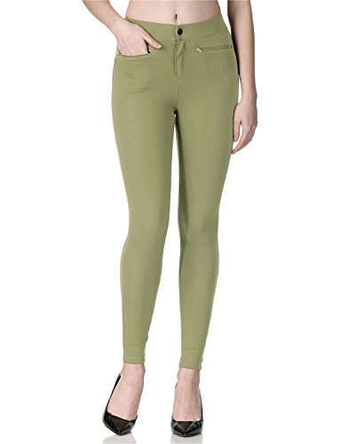 Regna x boho for women s 4 pocket comfy pull on khaki s…