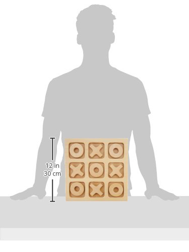 image for Sammons Preston Giant Tic-Tac-Toe Board, Large Wooden Playing & Gaming