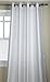 Stylemaster Tribeca 56 by 84-Inch Faux Silk Grommet Panel, White