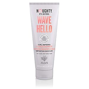 Noughty Wave Hello Curl Defining Conditioner for Curly and Wavy Hair, Vegan 97% Natural, Sulfate Free Silicone Free…