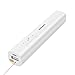 Pisen 2-in-1 Laser Pointer, Rechargeable Wireless Presenter Remote Control Pen, PPT Clicker for Presentation, PowerPoint Laser Pen with Built-in Battery 2500mAh Power Bank (white 1)