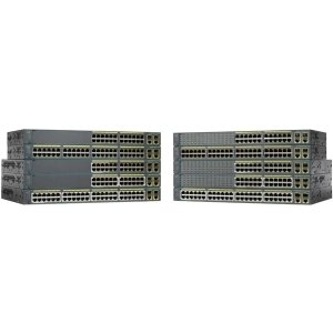Cisco Catalyst 2960-Plus 24LC-L Ethernet Switch - 24 Ports - Manageable - 8 x POE - 16 x RJ-45 - 2 x Expansion Slots - 10/100Base-TX - Rack-mountable - WS-C2960+24LC-L