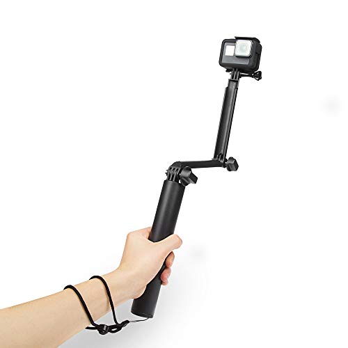 Extension Selfie Stick Grip Arm Tripod Monopod Accessories Foldable Compatible with GoPro Hero 6 5 4 3 3+ with Screw Mount - Thumbnail 5