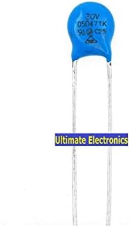 WuLian 100pcs Varistors 05D471K 5D471K 470V Metal Voltage Dependent Resistor