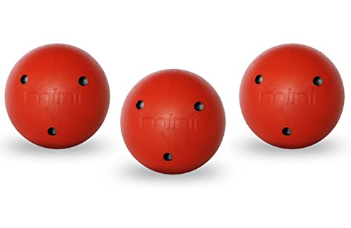 Smarthockey 3oz Swedish Mini Hockey Training Speed Ball - RED 3-Pack - Thumbnail 4
