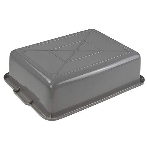 Kekow 4-Pack Commercial Tote Box, Small Plastic Bus Box/Wash Basin, 12.13" x 8.5" x 3.46"
