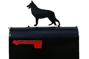 NEWNAN METAL WORKS German Shepherd Mailbox Topper/Sign/Plaque - Mail Box