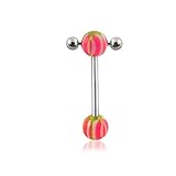 316L Surgical Steel Barbell with UV Devil's Eye Ball Tragus Bar Jewelry
