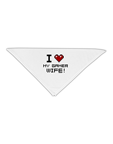 TooLoud I Heart My Gamer Wife Adult 19" Square Bandana