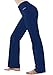 HISKYWIN Inner Pocket Yoga Pants 4 Way Stretch Tummy Control Workout Running Pants, Long Bootleg Flare Pants Indigo Blue-XLthumb 1