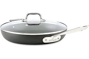 All-Clad Essentials Nonstick Cookware (4 Quart Pan with Glass Lid)