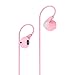 UiiSii U1 Earphones Wired In-ear Earbuds Headphones with Microphone Stereo Corded Headset (Pink)