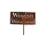 Funny Garden Staked Signs 21 to 28 Inches Tall (Small 21 Inches Tall, Weeders Welcome, Naturally Rusted)
