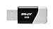 PNY Compact Attaché 32GB USB 2.0 Flash Drive - Black/White - P-FD32GCOM-GE