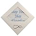 Keep Your Shit Together Wedding Handkerchief in Blue- Something Blue Bridal Keepsake with Included Gift Box