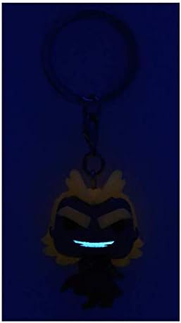 Funko Pop! Keychain: My Hero Academia (MHA), (MHA), All Might, (Silver Age), Glow In the Dark Novelty Keyring - Image 4