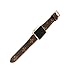 GOKE Brown Flower LV Printed Luxury PU Vegan Leather Watch Band Strap Compatible for 42mm Apple Watch Series 3 2 1 (Brown Flower 42mm)