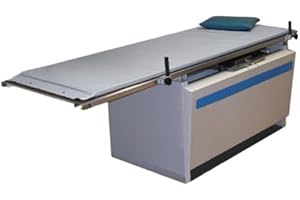 Colortrieve X-Ray Table Pad: 72" x 23-1/4 x 1" - Comfort Foam (Economy Gray Vinyl) [with Grommets], USA Made