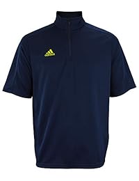 adidas Game Built - Camiseta de manga corta con cremallera para hombre