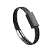 Yoyorule Wristband Micro USB Cable Charger Charging Data Sync For Cell Phone (Black)