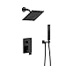 Shower Fixtures Oil rubbed bronze ALL Metal Rainfall Shower Faucet High Pressure with Valve Handheld Shower