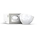 FIFTYEIGHT PRODUCTS TASSEN Porcelain Bowl, Dreamy Face Edition, 16 oz. White, (Single Bowl) for Serving Cereal, Soup