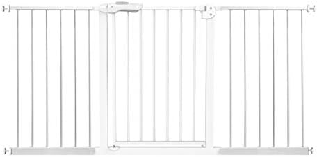 Safety Gate HUYP for Children for Dogs Extensions Stairs Fence Pet Dog White (Size : 165-174cm)