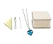 PREKIAR Heart Cremation Urn Necklace for Ashes Urn Jewelry Memorial Pendant with Fill Kit and Gift Box - Always on my mind forever in my heart (Sky blue)