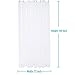 Amazer Extra Long Shower Curtain Liner 72 x 84 Clear Plastic Shower Liner PEVA Waterproof Inside Shower Curtains for Bathroom with 3 Magnets and Rustproof Grommets