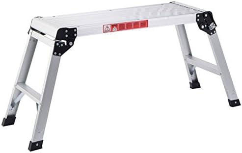 2015 HD EN131 Aluminum Platform Drywall Step Up Folding Work Bench Stool Ladder